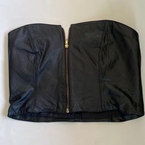 Vintage Leather Bustier Top size 17/18